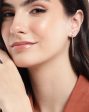 18kt Rose Gold Plated with CZ Drop Earring For Discount