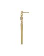 18kt Gold Plated with CZ Dangling Bar Drop Earring Online