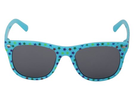 Carlton London Black Lens & Blue Wayfarer Sunglasses For Boy Cheap