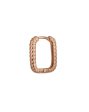 18kt Rose Gold Plated  Square Hoop Earring Fashion