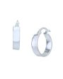 Rhodium Plated Circular Hoop Earring for women Supply