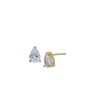 18kt Gold Plated with CZ Teardrop Stud Earring for women Supply