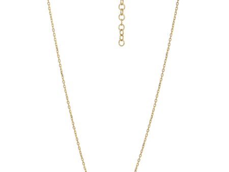 18kt Gold Plated with Double Heart CZ Necklace For Discount