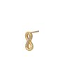 18kt Gold Plated with CZ Infinity Stud Earring Hot on Sale