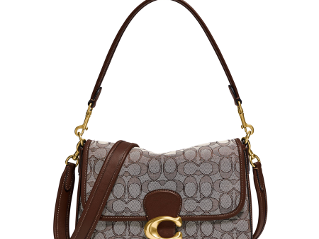 Coach Soft Tabby Shoulder Bag In Signature Jacquard Hot on Sale