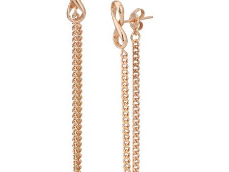 18kt Rose Gold Plated Fancy Drop Earring for women Hot on Sale