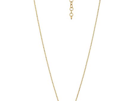 18kt Gold Plated with CZ Square Pendant with Chain For Discount