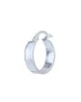 Rhodium Plated Circular Hoop Earring for women Supply