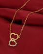 18kt Gold Plated with CZ Heart Necklace for women Online Hot Sale