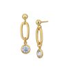 18kt Gold Plated with CZ Drop Earring Online