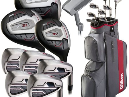 Wilson X31 Advantage 10-Piece Stand Bag Package Set - Ladies Youth Online