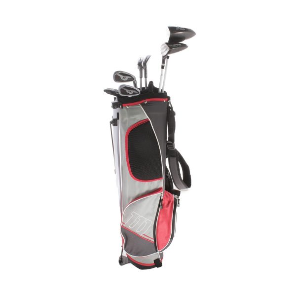 Wilson Deep Red Graphite Junior Right Hand Package Set Regular - Graphite Sale