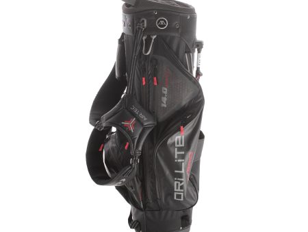 Big Max Dri Lite Hybrid Stand Bag - Black Red For Cheap