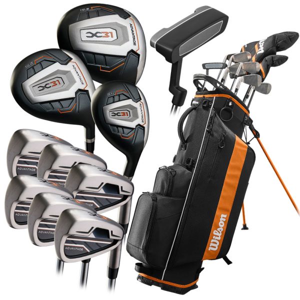 Wilson X31 Advantage 11-Piece Stand Bag Package Set - Steel Online Sale