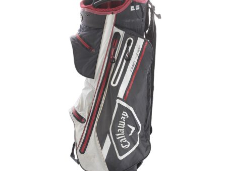 Callaway Chev 14 Dry Cart Bag - Grey White Red Sale