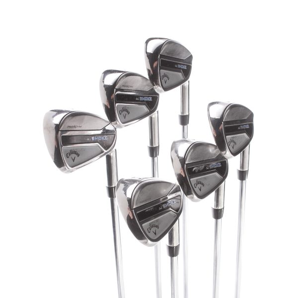 Callaway Paradym Ai Smoke Steel Mens Right Hand Irons 5-PW Regular - True Temper Elevate MPH 95 Sale