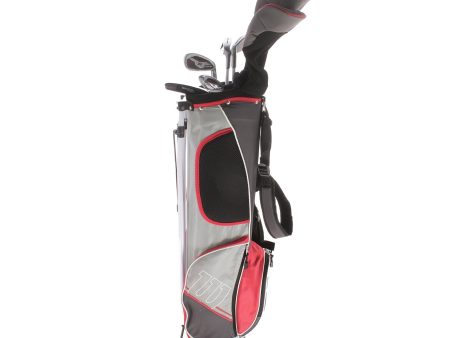 Wilson Deep Red Graphite Junior Right Hand Package Set Regular - Graphite Sale