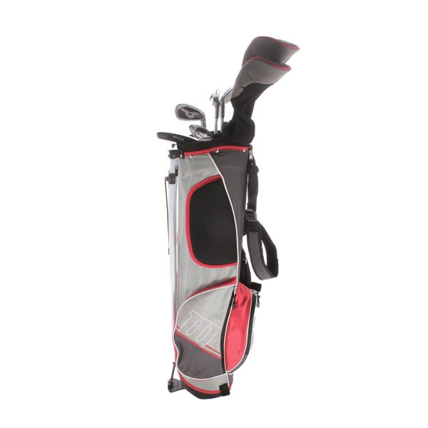 Wilson Deep Red Graphite Junior Right Hand Package Set Regular - Graphite Sale