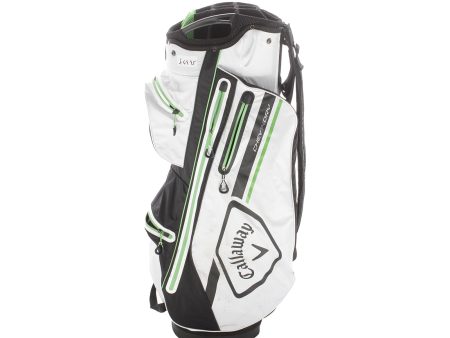 Callaway Chev 14 Dry Cart Bag - Black White Green Supply