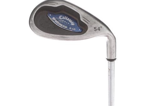 Callaway Steelhead X-16 Steel Mens Right Hand Sand Wedge 54* 10 Bounce S Grind Regular - Uniflex Steel Supply